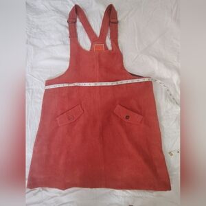 Modcloth Courderoy Women's Dress in Coral Red